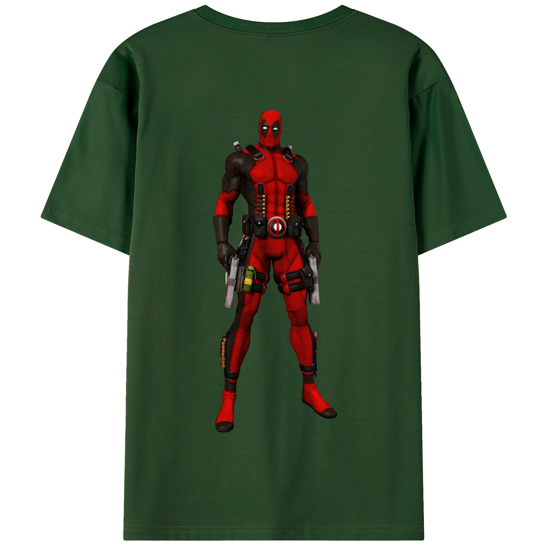 （画像用） Deadpool デッドプール 綿100％半袖Tシャツ（背面プリント）